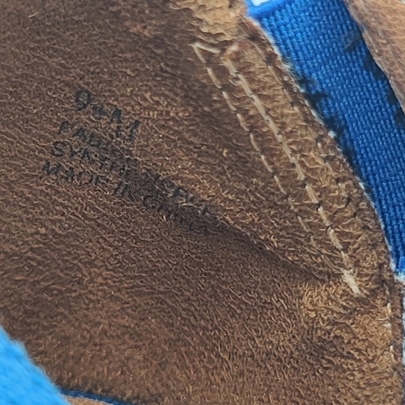 14th & Union Espadrilles Wedges size 9.5M Blue 5" - Picture 6 of 9